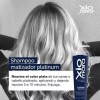 Xiomara Shampoo Capilar Matizador Platino Y Canas Fixocare 1 Litro