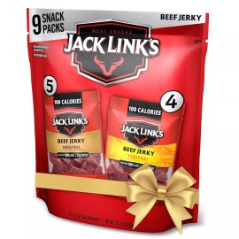 Jack Link's Beef Jerky Variety Pack 1.25 Ounce Pack of 9 Protein Snacks