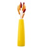 6.5Inch Empty Yellow Ceramic Small Bud Vase Mini Tall Conic