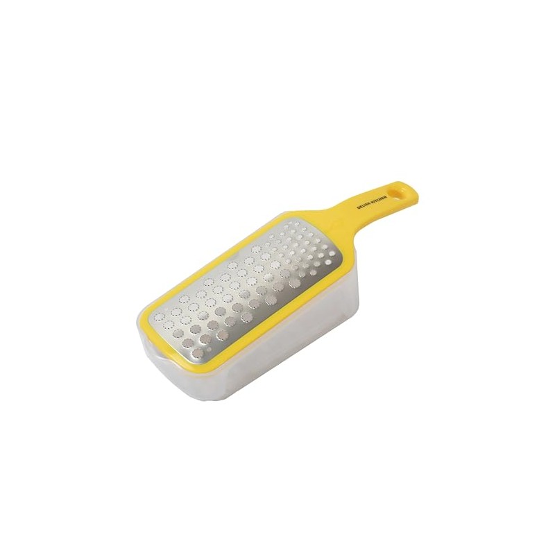 DELISH KITCHEN CC-1781 Pearl Metal Grater Daikon Grater with Container,