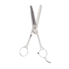 ShearsDirect Tijeras de adelgazamiento profesionales hechas a mano de 16,5 cm, 46 dientes, con asas opuestas y reposamanos fijos, 2.5 onzas