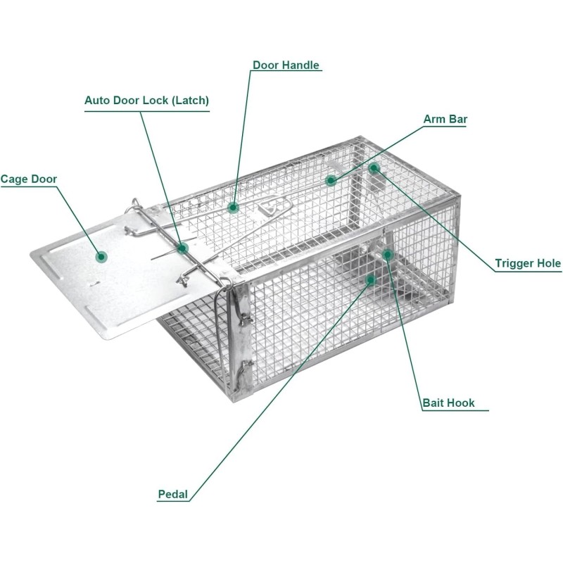 SZHLUX Medium Mouse Trap Rat Trap Rodent Trap Live Catch