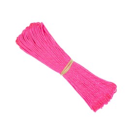 1.8 MM Fluorescent Reflective Guyline Tent Rope (Neon Pink) - 95 Paracord for Camping - 65 Feet (20 Meters) Length