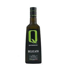 Quattrociocchi Delicato 2020 Harvest Organic Italian Extra Virgin Olive Oil Monovarietal Leccino - 0.5 Liter / 16.9 Ounce