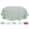 Home Direct Round Embossed Oilcloth PVC Wipe Clean Tablecloth 155cm