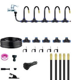 360° Adjustable Drip Irrigation System,360° Curved Garden Automatic Irrigation System,Automatic Irrigation System,Garden Watering System,Sprinkler System for Yard, Lawn (15 M)