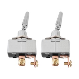 EMSea 2PCS Automotive Toggle Switch R13-401-101 Mounting Hole 12mm 2 Position 50 Amp 12V SPST Heavy Duty Rocker Switch for Electrical Equipment Inside and Outside The Car