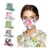 Mascarilla Con Estampado De Flores Para Protección Desechabl