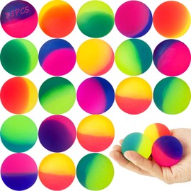 Seamart Bouncy Balls, Pack of 35 Bouncy Balls for Children Party Bags Children's Birthday Party Favours Springball Rubber Ball Bouncy Ball Throwing Material Carnival Gift Party Filling (25 mm)