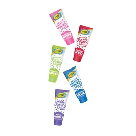 Crayola Bathtub Fingerpaint 2018 5 Color Variety Pack, 3 Ounce Tubes ( Radical Red, Screaming Green, Flamingo Pink, Bluetiful Blue and Royal Purple )