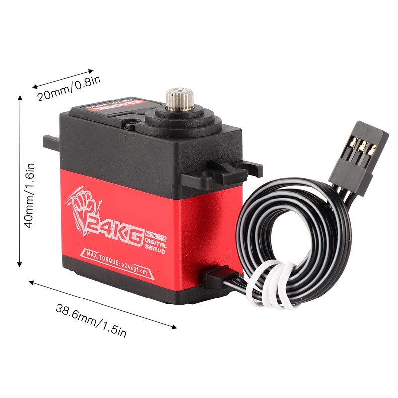 SURPASSHOBBY S2400BL 24KG Brushless Digital Servo Replacement for 1/8 RC