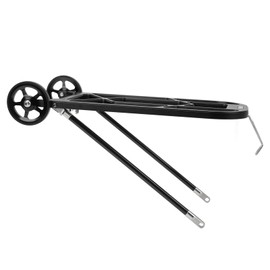 Portaequipajes Trasero para Bicicleta, Estante Trasero para Bicicleta Engrosado Alta Resistencia Fácil Montaje Aleación de Aluminio Ligero con Ruedas para Bicicletas Plegables (Negro)