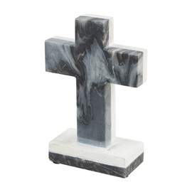 THINGS REMEMBERED Gray Marble and Wood Cross
