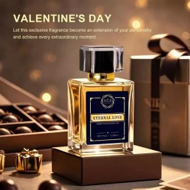 ETERNAL LOVE Men's Eau De Cologne 2.6 Fl Oz - Talc-Free Liquid Perfume