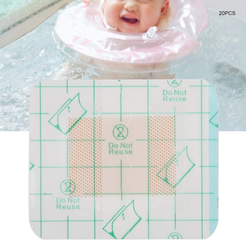 20 piezas bebé ombligo pegatina impermeable natación baño cordón umbilical