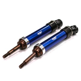 Integy RC Model T8564BLUE XHD Steel Rear Universal Drive Shaft (2) for Traxxas 1/10 Slash & Stampede 4X4