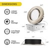 KnLnny Ware Brushed Nickel Recessed Lighting 4 Inch 6 Pack,