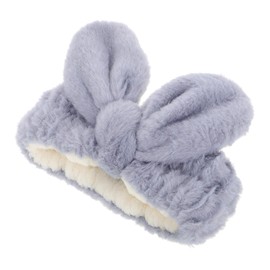Ipetboom Bunny Ear Headband Headbands Plush Bunny Ears Hairbands Head Band Face Wash Makeup Hair Band Hairband for Washing Face Rabbit Hairband Blue Fabric