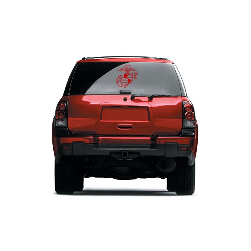 Exclusively Your LLC 10.5x11.5" Large Red USMC Eagle Globe and