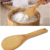 HugeDE 4 Pcs Bamboo Non Stick Rice Spoon Rice Paddle