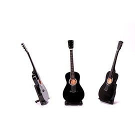 Miniature Classical Guitar XS in Various Colours Acoustic Mini Decorative Wooden Guitar 22 cm Choice of Colours Black