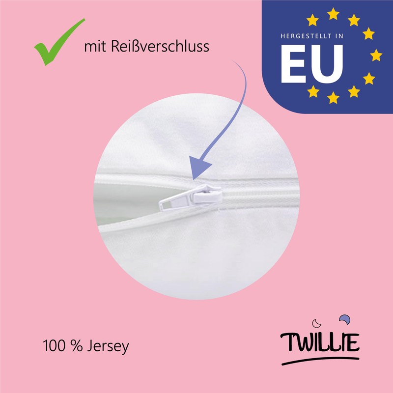 Twillie Set of 2 Waterproof Cushion Covers - for Pillow