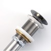 Luxier DS01-TB 1-5/8 in. Brass Bathroom and Vessel Sink Push