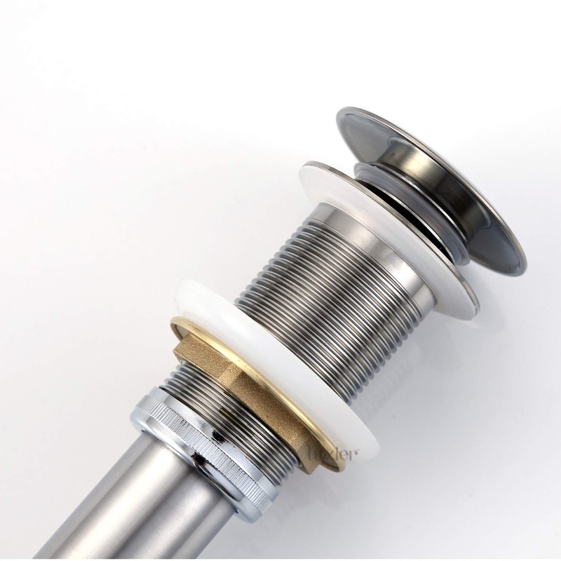 Luxier DS01-TB 1-5/8 in. Brass Bathroom and Vessel Sink Push