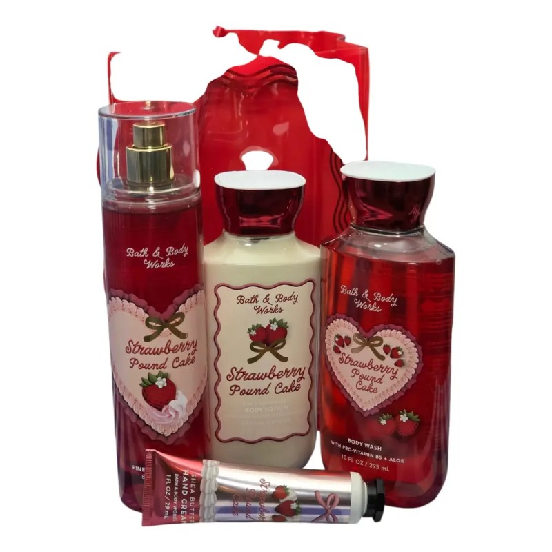 Bath And Body Works Set De Regalo Strawberry Pound Cake