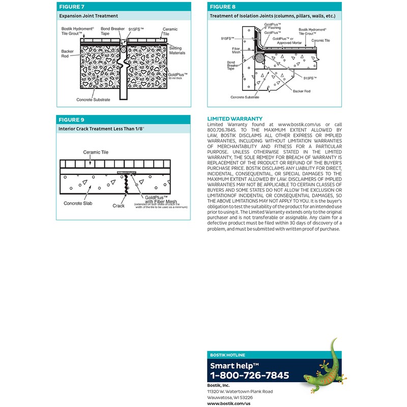 Bostik GoldPlus Waterproofing and Antifracture Membrane