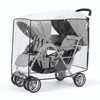 Double Stroller Rain Cover, Universal Double Stroller Rain Cover Front