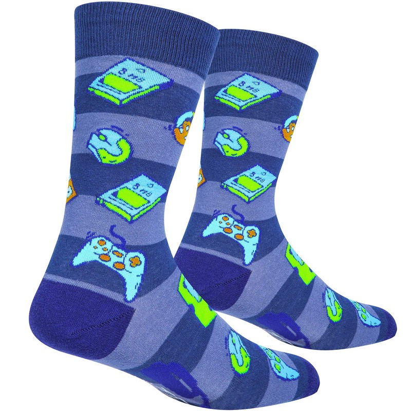 PanPacSight Gaming Socks for Men, Fun Mid-Calf Socks with Game