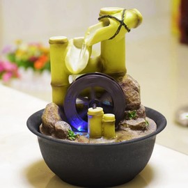 GANAZONO Fountain Water Wheel Water Fountain Tool Water Fountains Wheel Scene Layout Wheel Micro Wheel Waterfall Wheel Rockery Water Accessory Landscape Wheel Pressure Washer Wheels