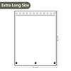 Seenus PEVA Clear Shower Curtain Liner Extra Long with Hooks,