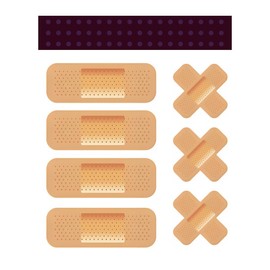 Yourkar Car Bandage Decal, Funny Cute Auto Cartoon Bandage Stickers with 2 Shapes, Waterproof Decorative Band-Aid Sticker Universal for Most Vehicles, Car Accessories for Decor (Yellow, Cross)