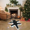 Light Up Fried Cat Rugs, Funny Christmas Area Rug with