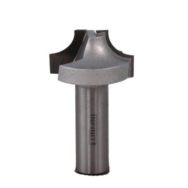 Infinity Cutting Tools 1/2" Shank, Ovolo Router Bit, 1-1/4" C.D., 9/16" C.H.| Carbide Tip | Heavy-Duty | for Handheld Or Table Mounted Wood Router