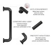 Malimali 5 Pack Black Kitchen Cupboard Handles Wardrobe Handles, 96mm