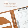 Binder A4 Clipboard Folder, Bi-Fold PU, Conference Pad Clip File,