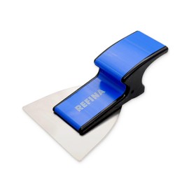 REFINA SUPERSKIM Mini Plastering Spatula for Drywall & Airless Plasters - 4" (100mm) Flexible Skimming Spatula w/ 0.3mm Stainless Steel Blade & Ergonomic ‘Z’ Handle - Finishing & Plastering Tools