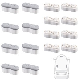 16 Stück WC-Sitz-Puffer Puffer selbstklebende Toilettensitz-Stoßstangen Stumm Antikollision Toilettensitz Stoßstangen Wc Deckel Stopper WC Sitzdeckelpuffer für Toilettensitz Zuhause Büro Hotel