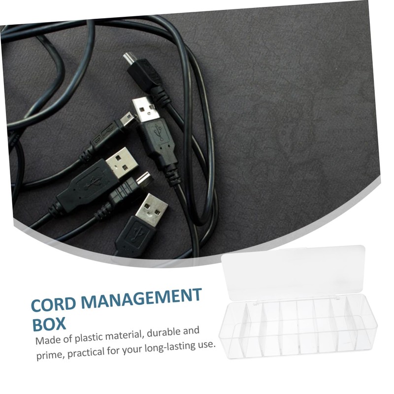 CIYODO Box with Belts Dust Cord Organizer for Compartment Design