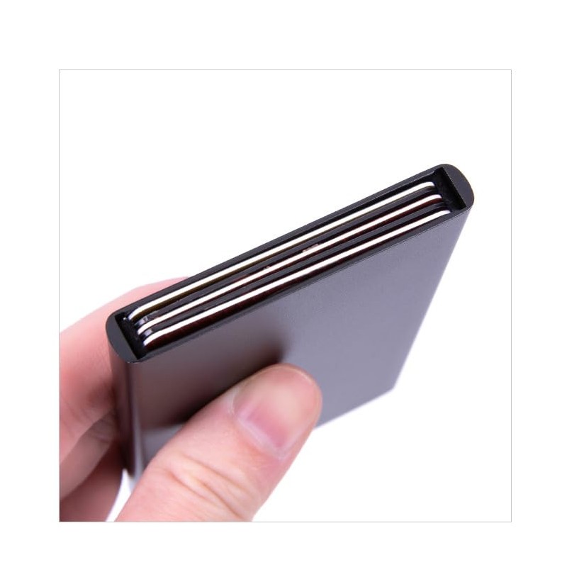 DarNova Metal Card Holder RFID Blocking Automatic Card Holder Aluminum
