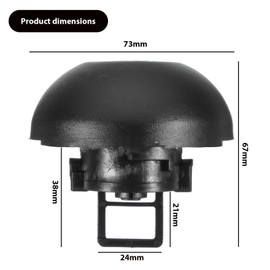 NIYATA Tankdeckel Master 2, Tankdeckel für Kraftstofftank, 7701471585, Tankdeckel mit Schlüssel, Tankdeckel mit Schlüssel, für Renault Master II, Clio