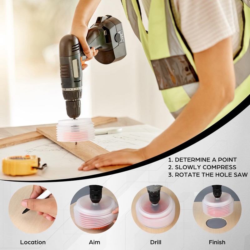 Otoolling 4 Inch & 6 Inch Hole Saw for Recessed
