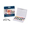 Derwent Watercolour Paints, 24-Piece Paint Box, Watercolour Paint Pan, Water-Soluble