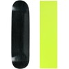 Moose Skateboard Deck Blank Stained Black 8.0" Yellow Grip