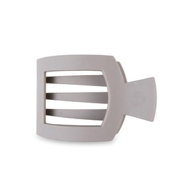 TELETIES - Large Flat Square Hair Clip - Fall Collection - Hair Claw Clips for Women - Strong Grip, Bendable Teeth, Curved Design - For All Hair Types and Textures - Silver Flames