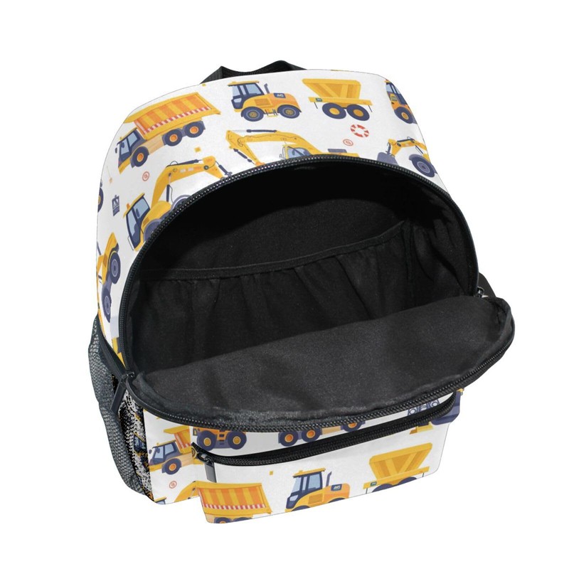 panksolu Cartoon Cars Excavator Toddler Backpack for Boys Girls,Kid Backpack