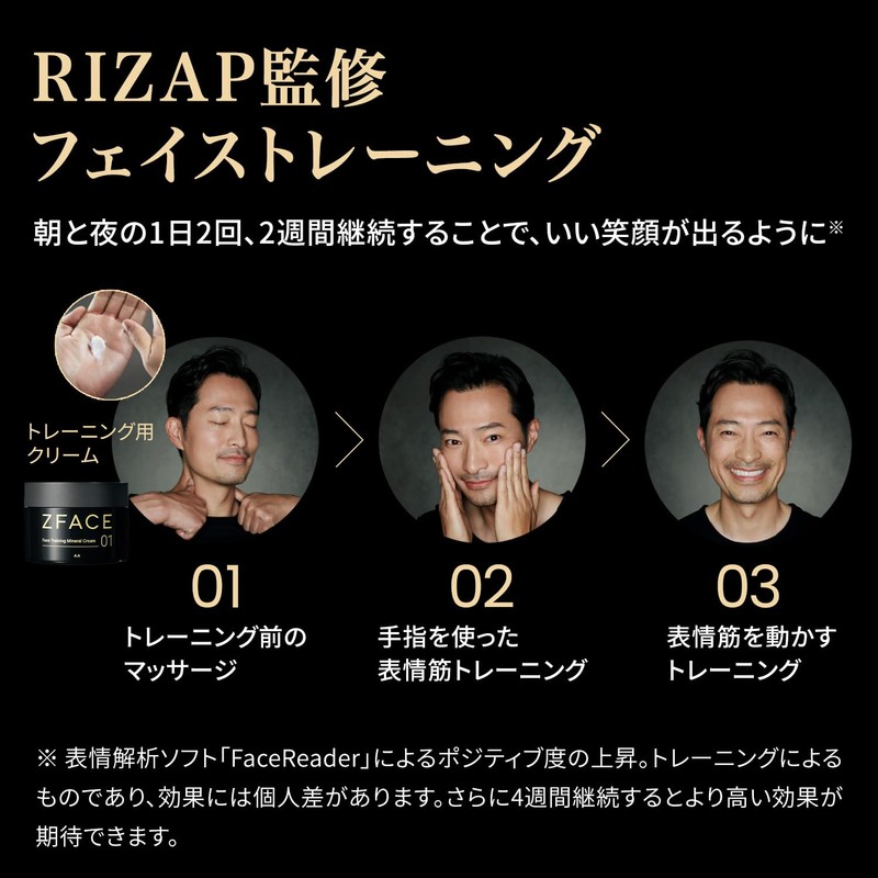 ZFACE Vitalizing Mineral Cream, Risap Facial Muscle Training, All-in-One Skin